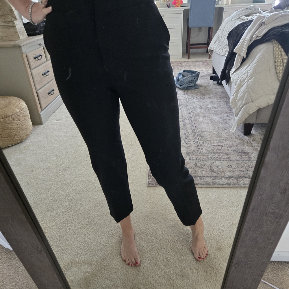 Rosetta Getty Black Cropped Pants
